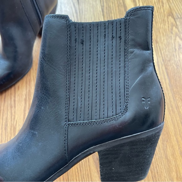 Frye Sandra Ankle Boot Leather Black FR41578 Size 9 NWOT - Picture 3 of 10